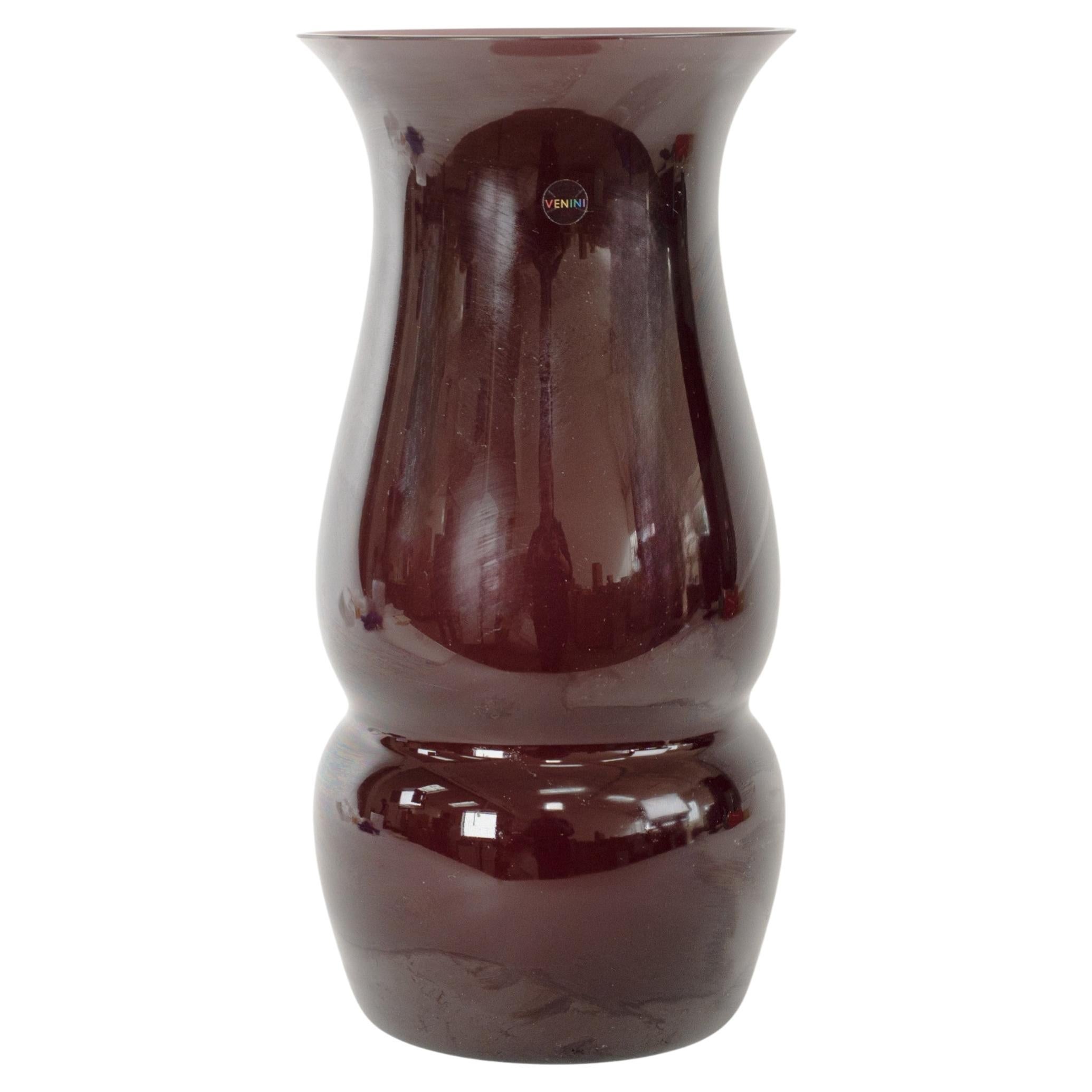 Venini Lady Purple Murano Glass, firmato 2016, fatto a mano in Italia