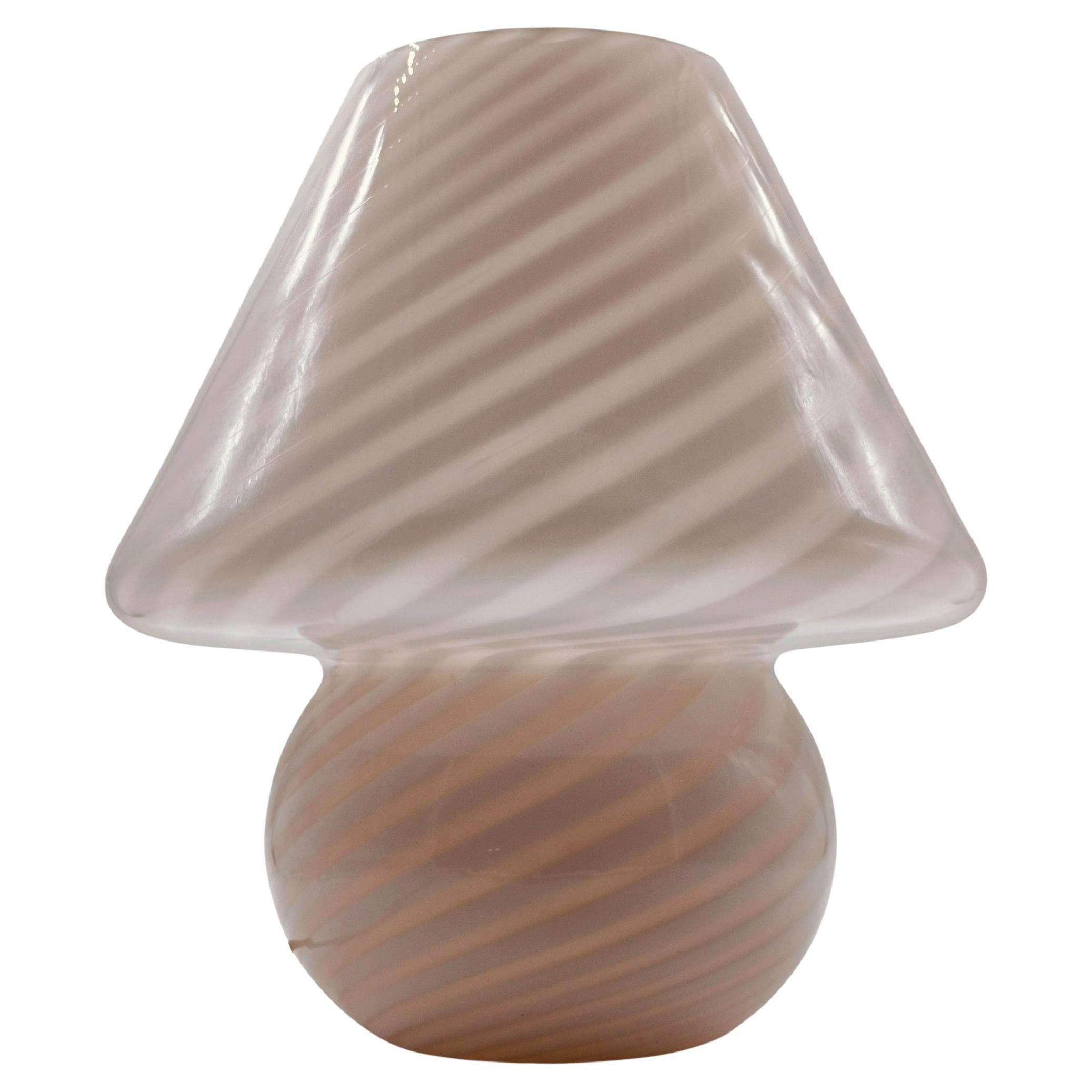 Venini Lampada da Tavolo a Fungo in Vetro di Murano, Italia Años 70