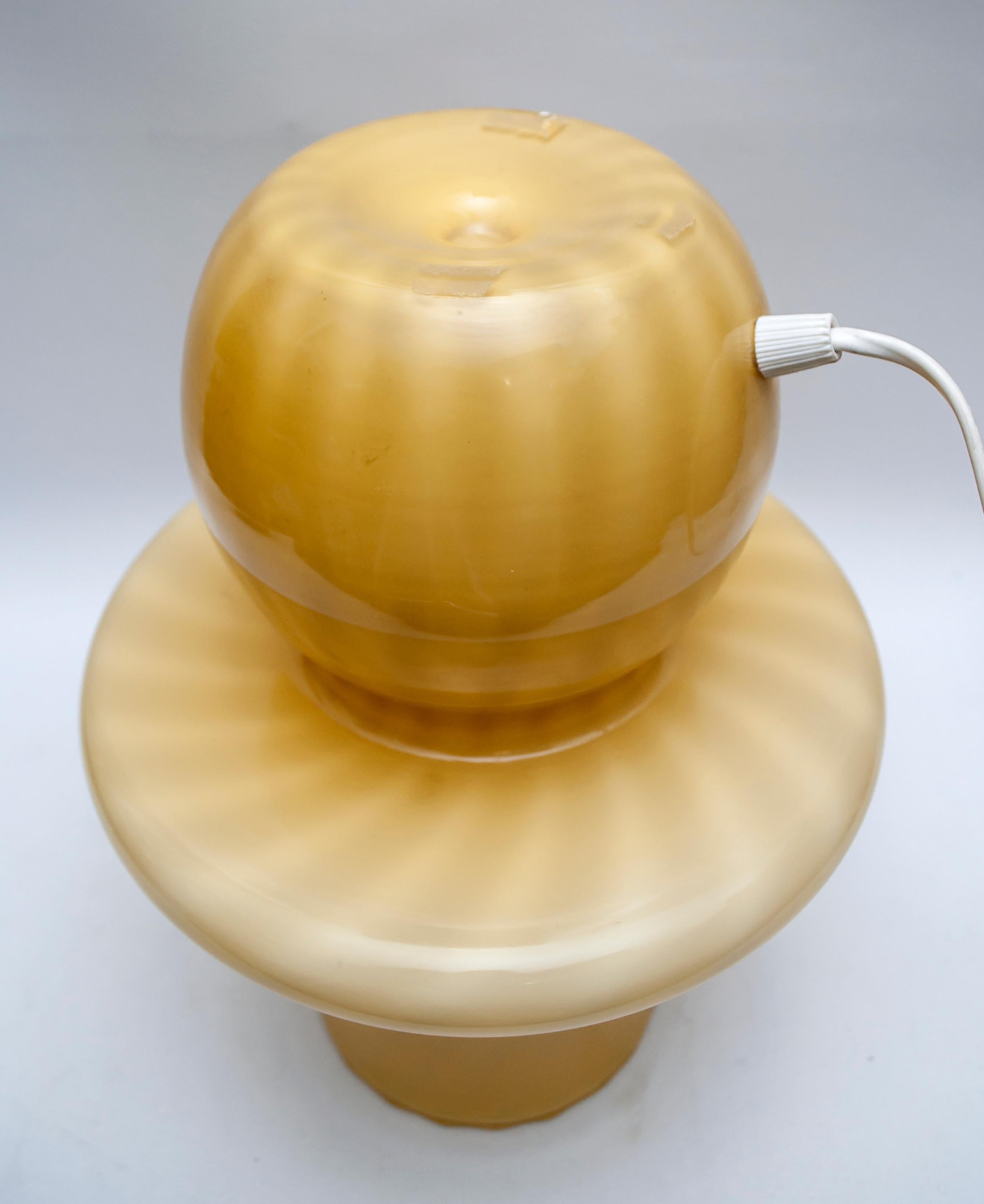 Venini Mid-Century Modern Italian Murano Glass Table Lamp, 1970s 2