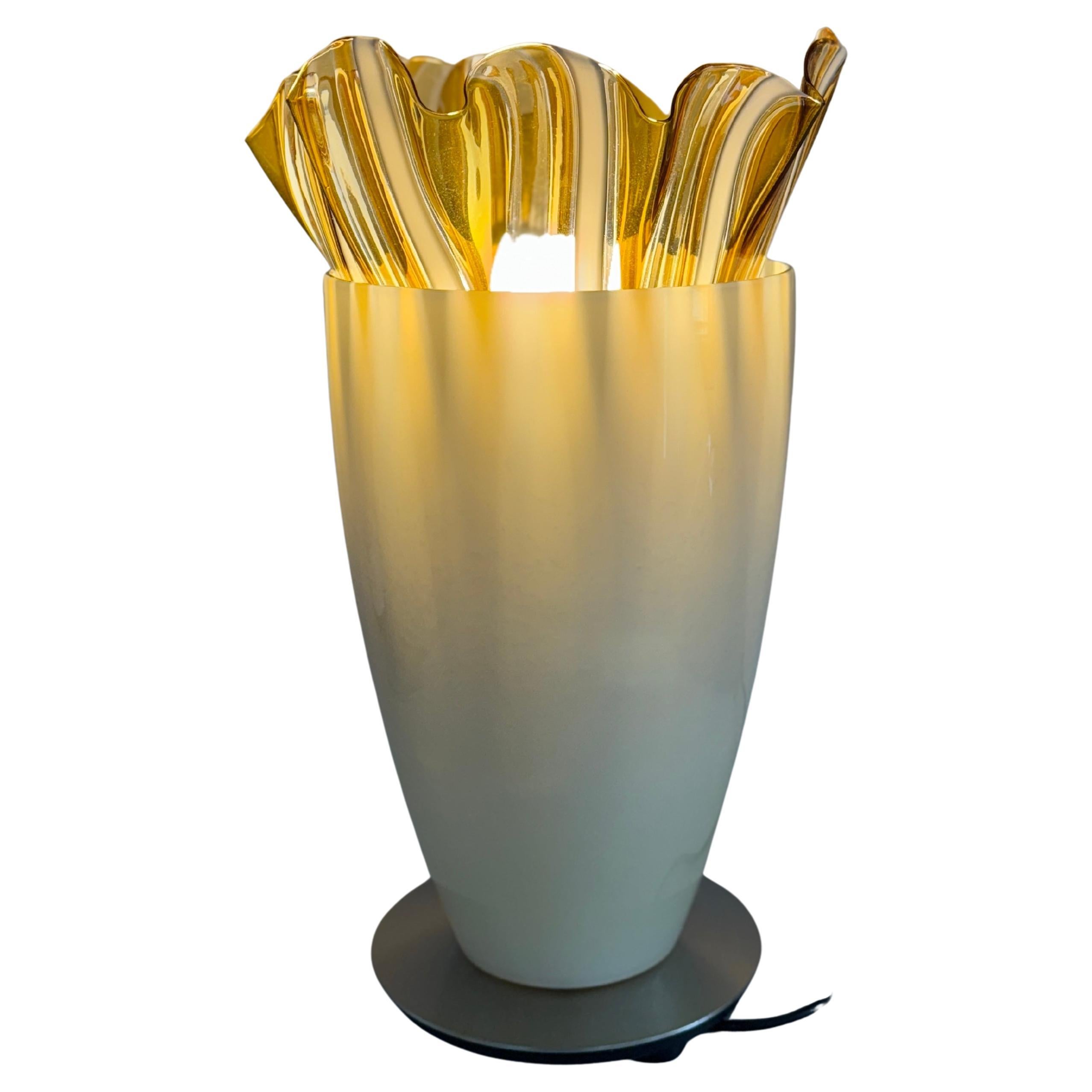 Venini, lampe de table mod. Plissé, prod. Venini, 2004