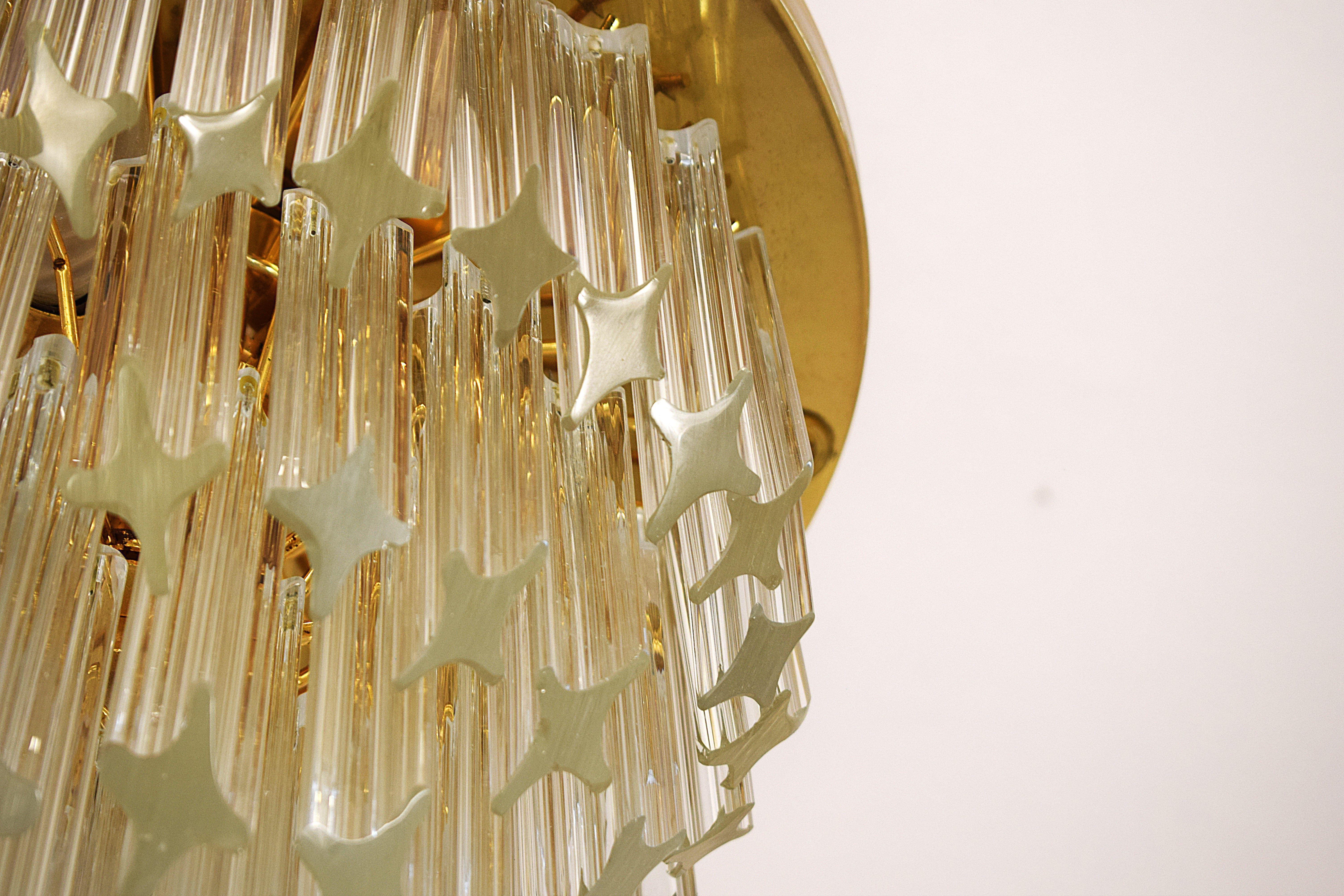 Venini- Lampadario 1970 Dorado en venta