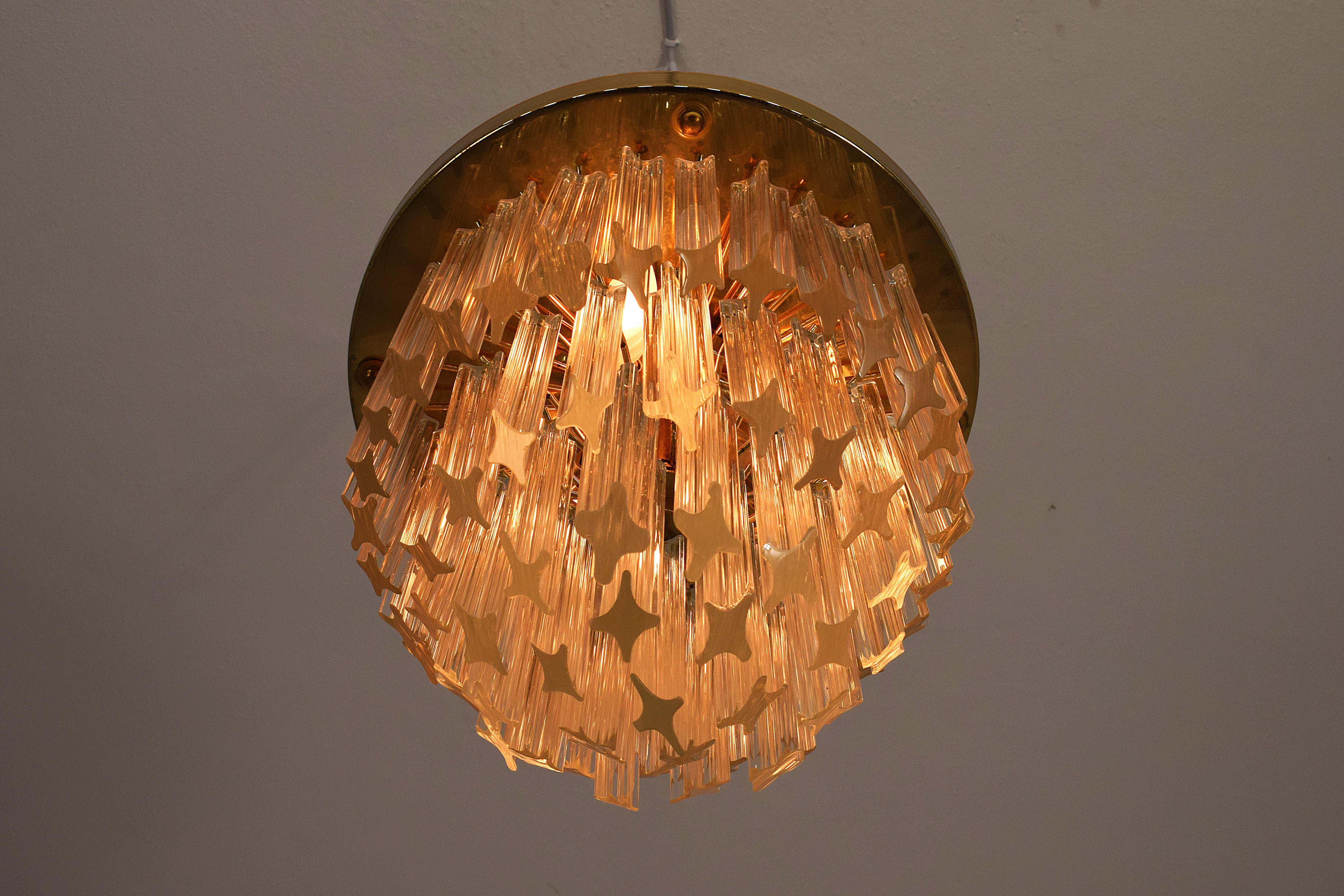Venini- Lampadario 1970 en venta 1