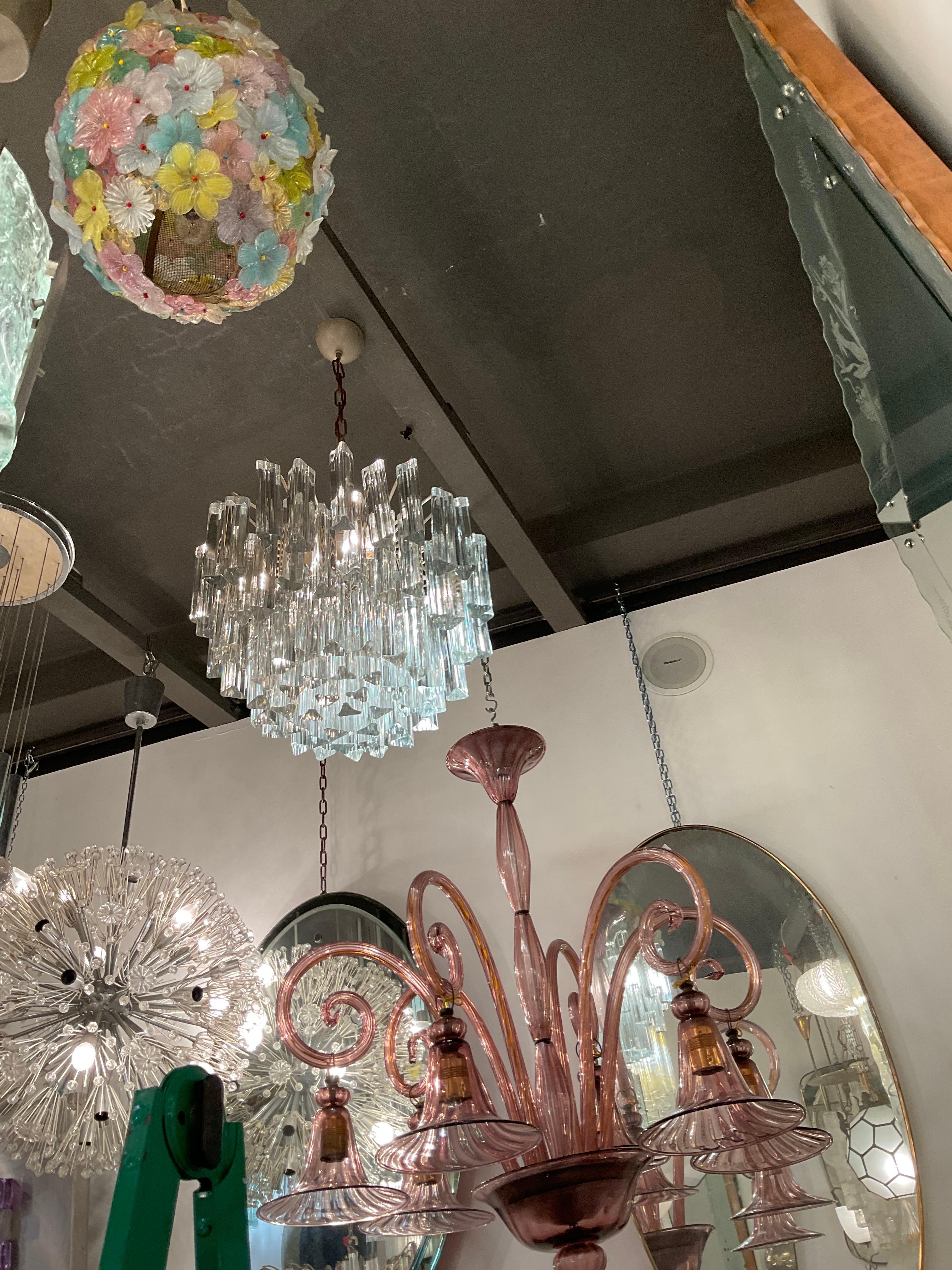 VENINI - Lustre modèle TRILOBI - Verre de Murano - ITALIE 1950 en vente 3