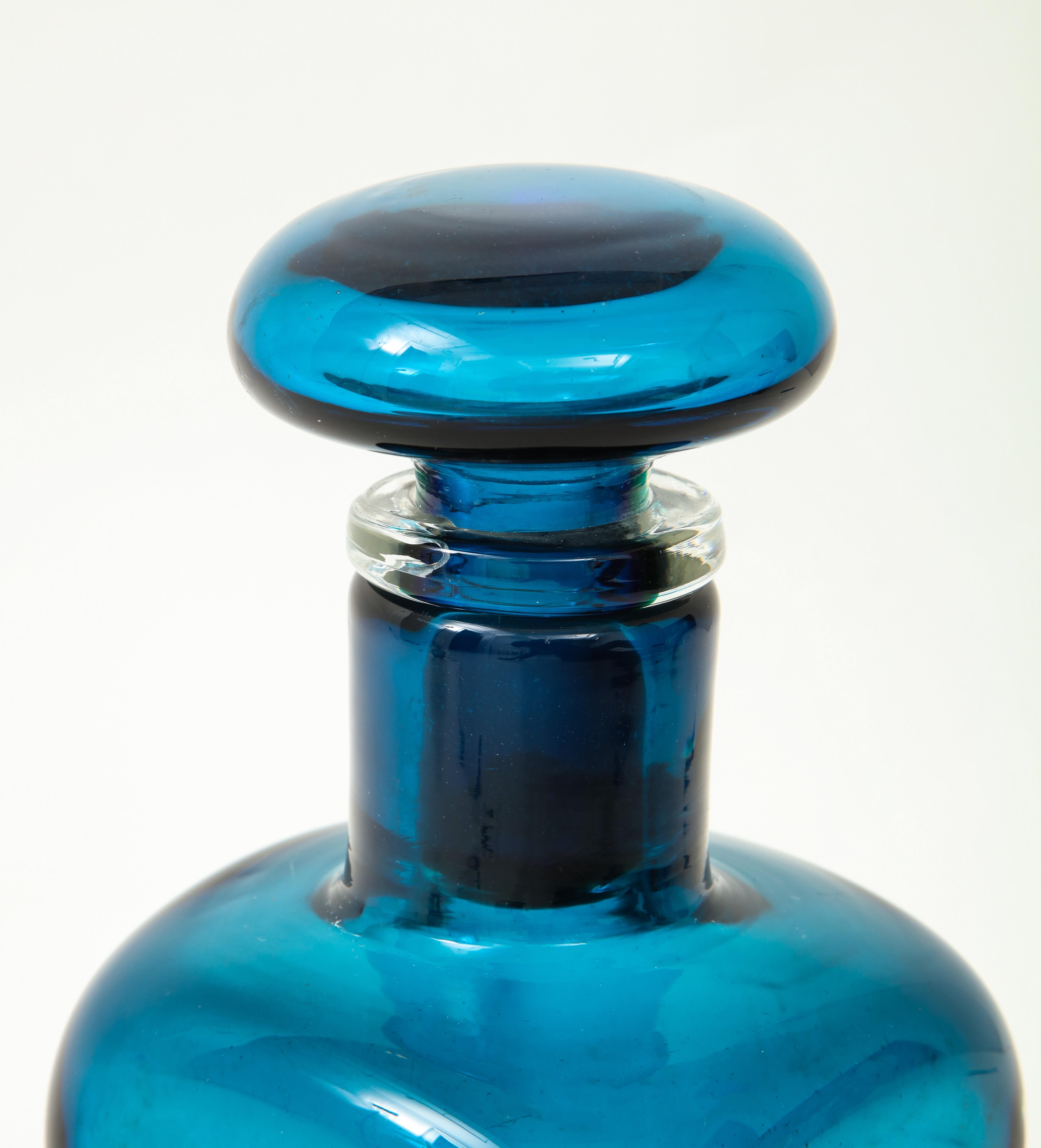 Mid-Century Modern Venini Large Bottle with Stopper