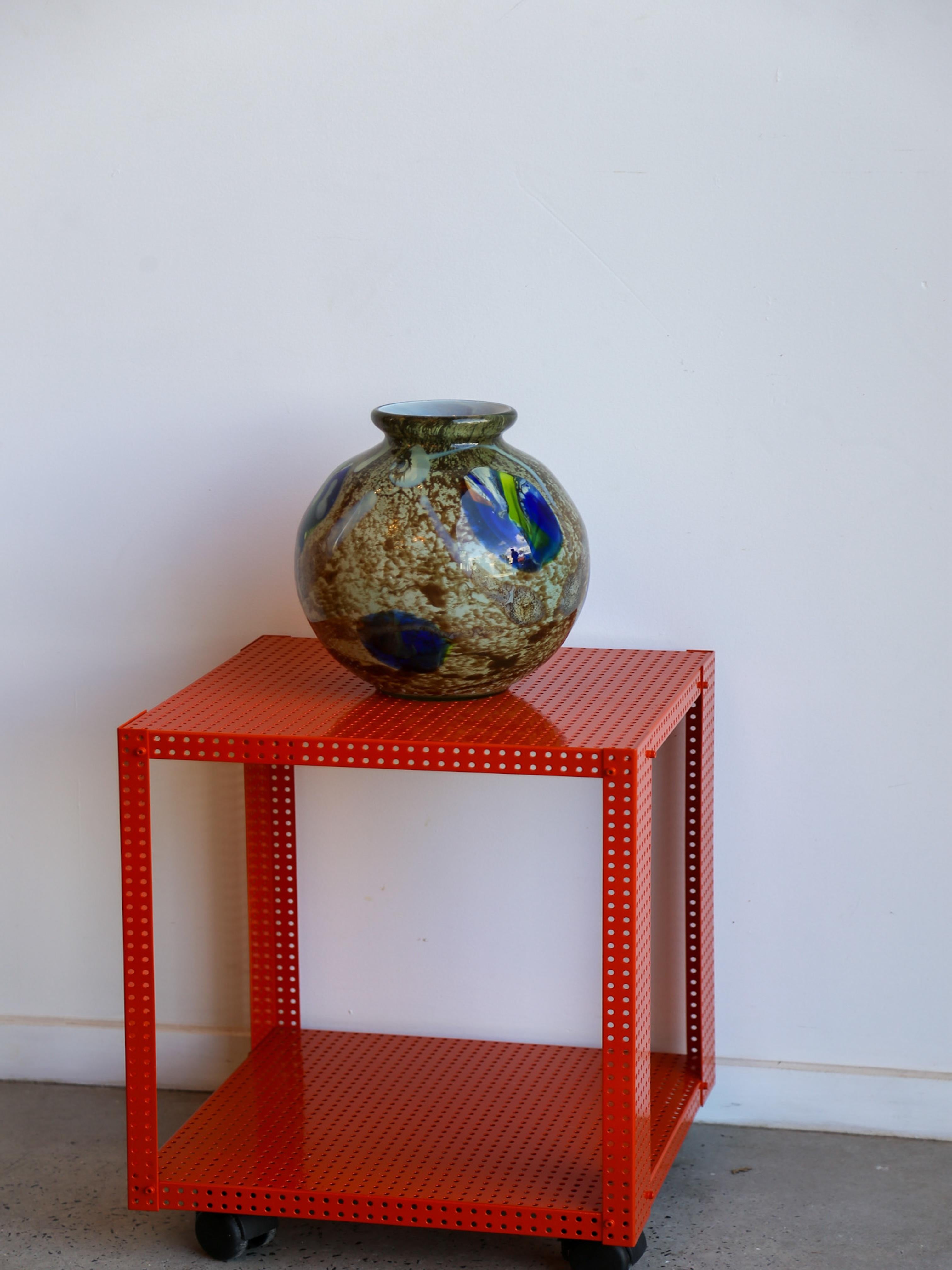 Fine XX secolo Vaso sferico grande in vetro di Murano di Venini del 1907 in vendita
