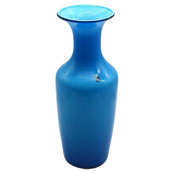 Venini Large Opalino Vase, 1970s