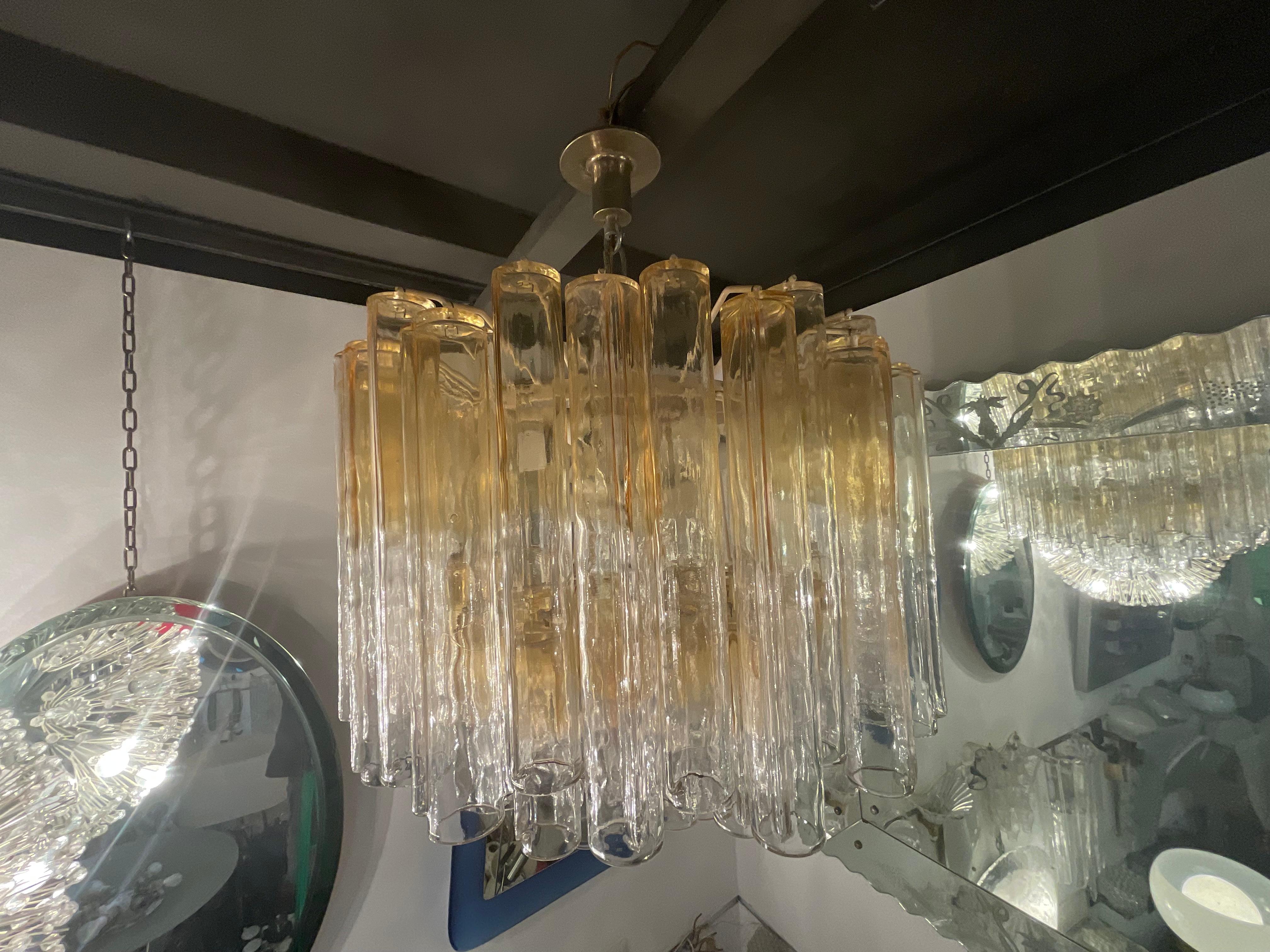 VENINI - Ludovico Diaz de Santillana - Lampadario modello calze - Murano 1970 en venta 2