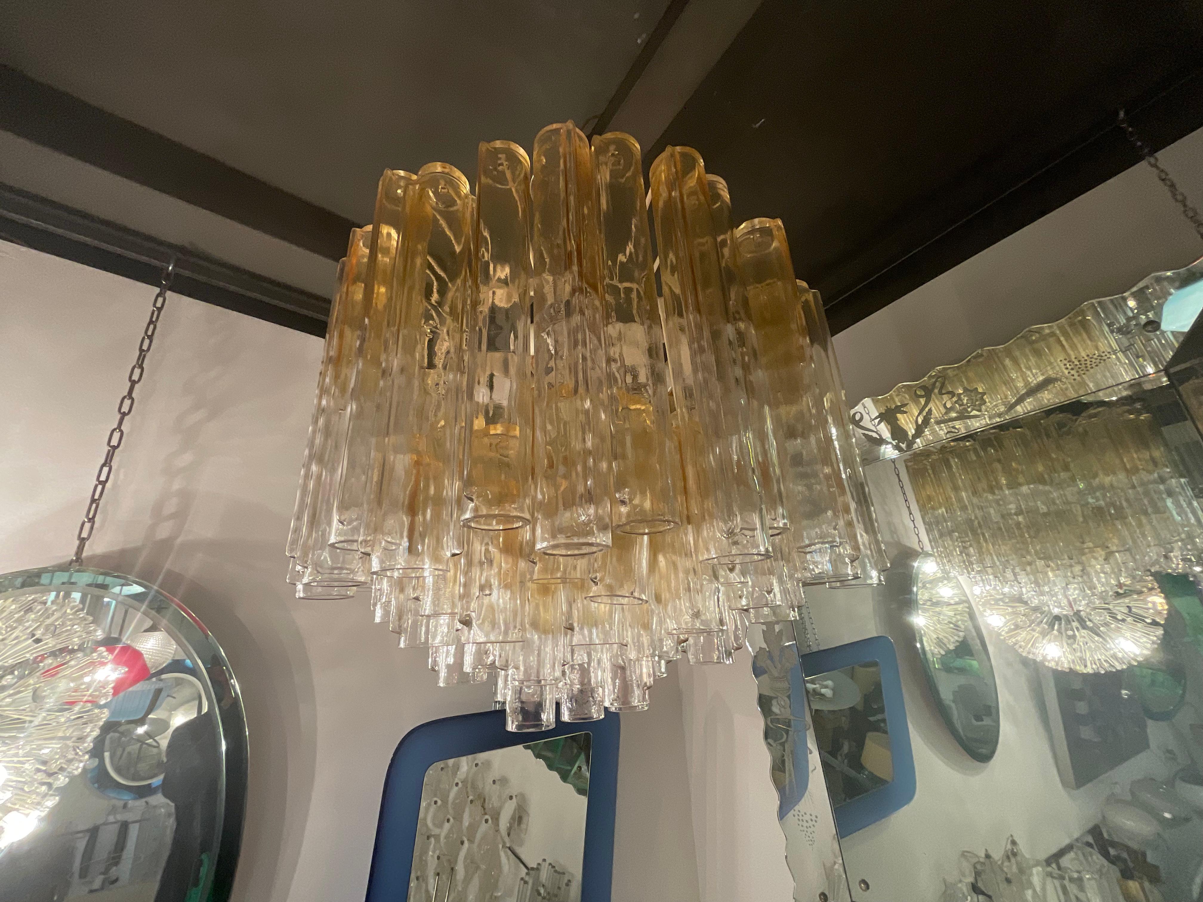 VENINI - Ludovico Diaz de Santillana - Lampadario modello calze - Murano 1970 en venta 5