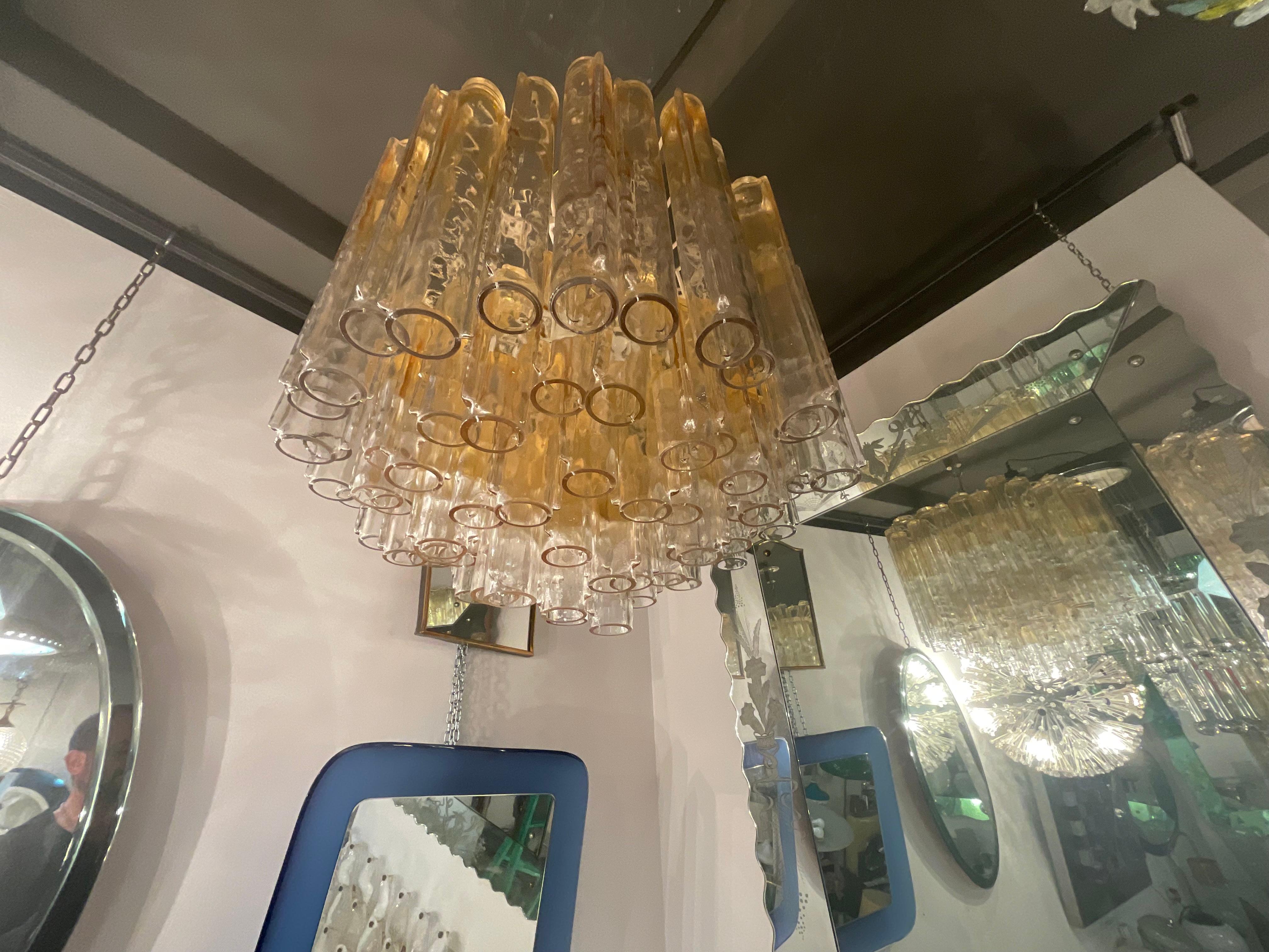 VENINI - Ludovico Diaz de Santillana - Lampadario modello calze - Murano 1970 en venta 1