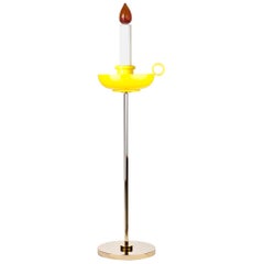 Venini Mae West Candlestick Floor Light in Yellow by Studio Job