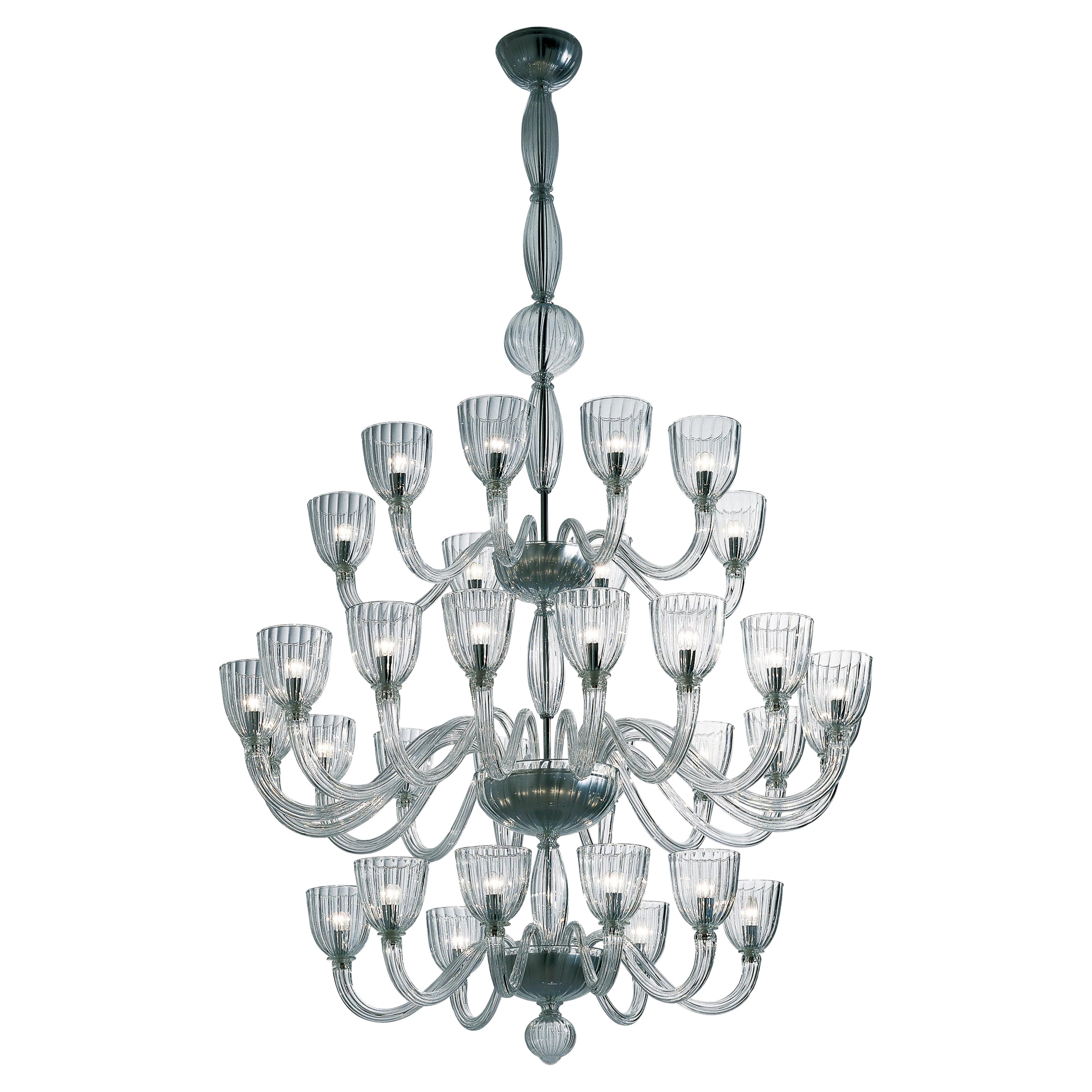 Lustre Venini Martinengo vingt lumières en cristal