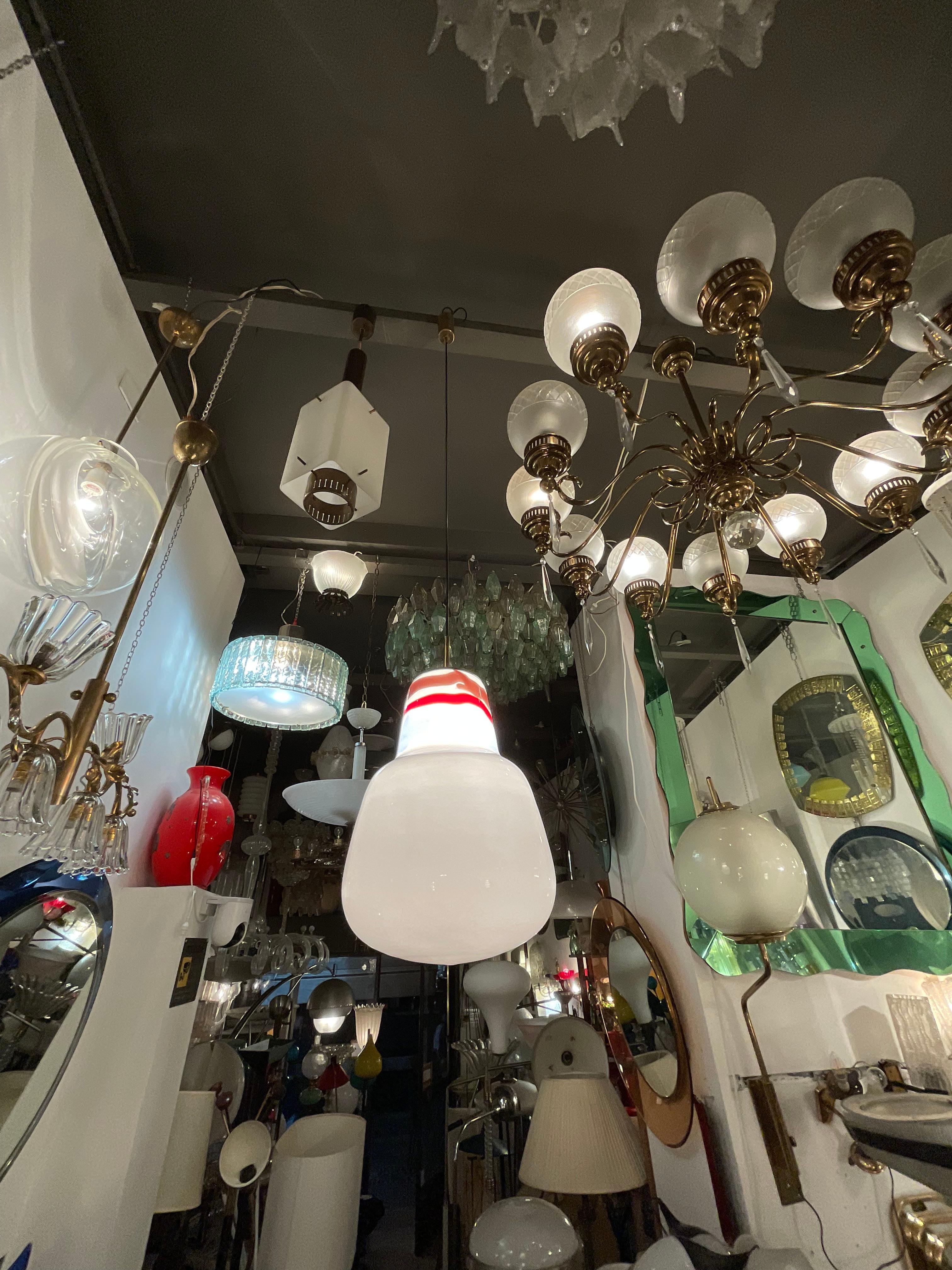 VENINI - MASSIMO VIGNELLI - Lámpara de cristal de Murano - ITALIA 1950. en venta 6