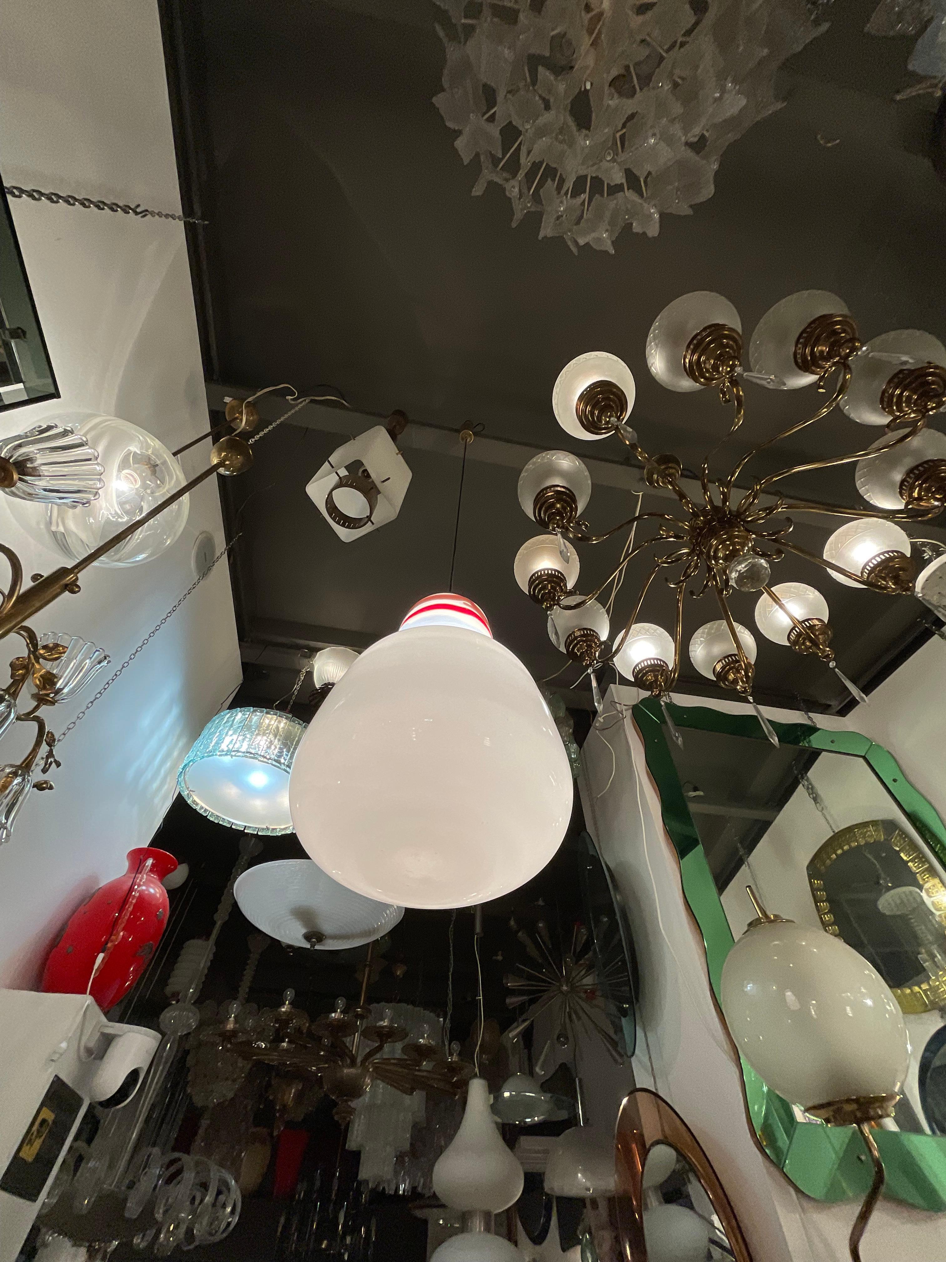 VENINI - MASSIMO VIGNELLI - Lámpara de cristal de Murano - ITALIA 1950. en venta 7