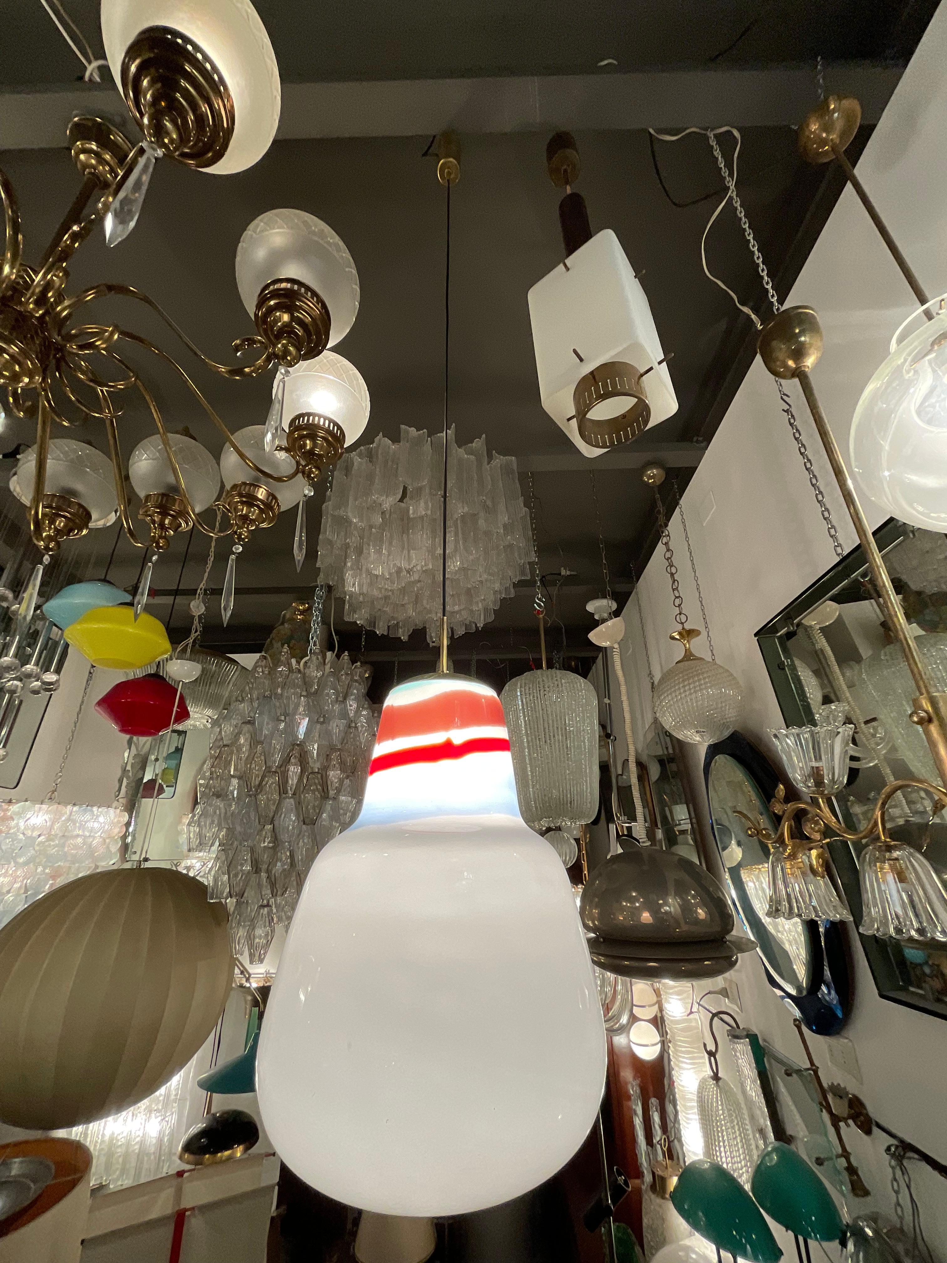 VENINI - MASSIMO VIGNELLI - Lámpara de cristal de Murano - ITALIA 1950. en venta 9