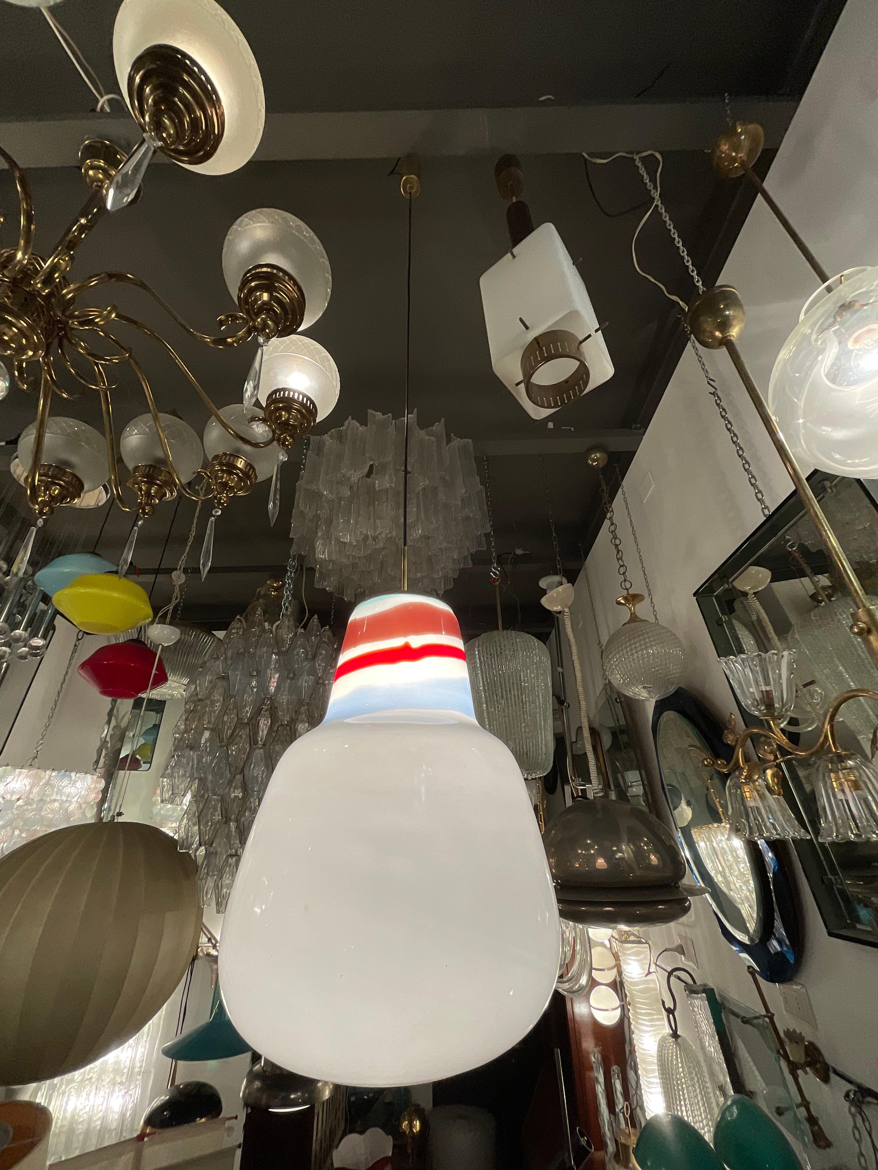 VENINI - MASSIMO VIGNELLI - Lámpara de cristal de Murano - ITALIA 1950. en venta 10