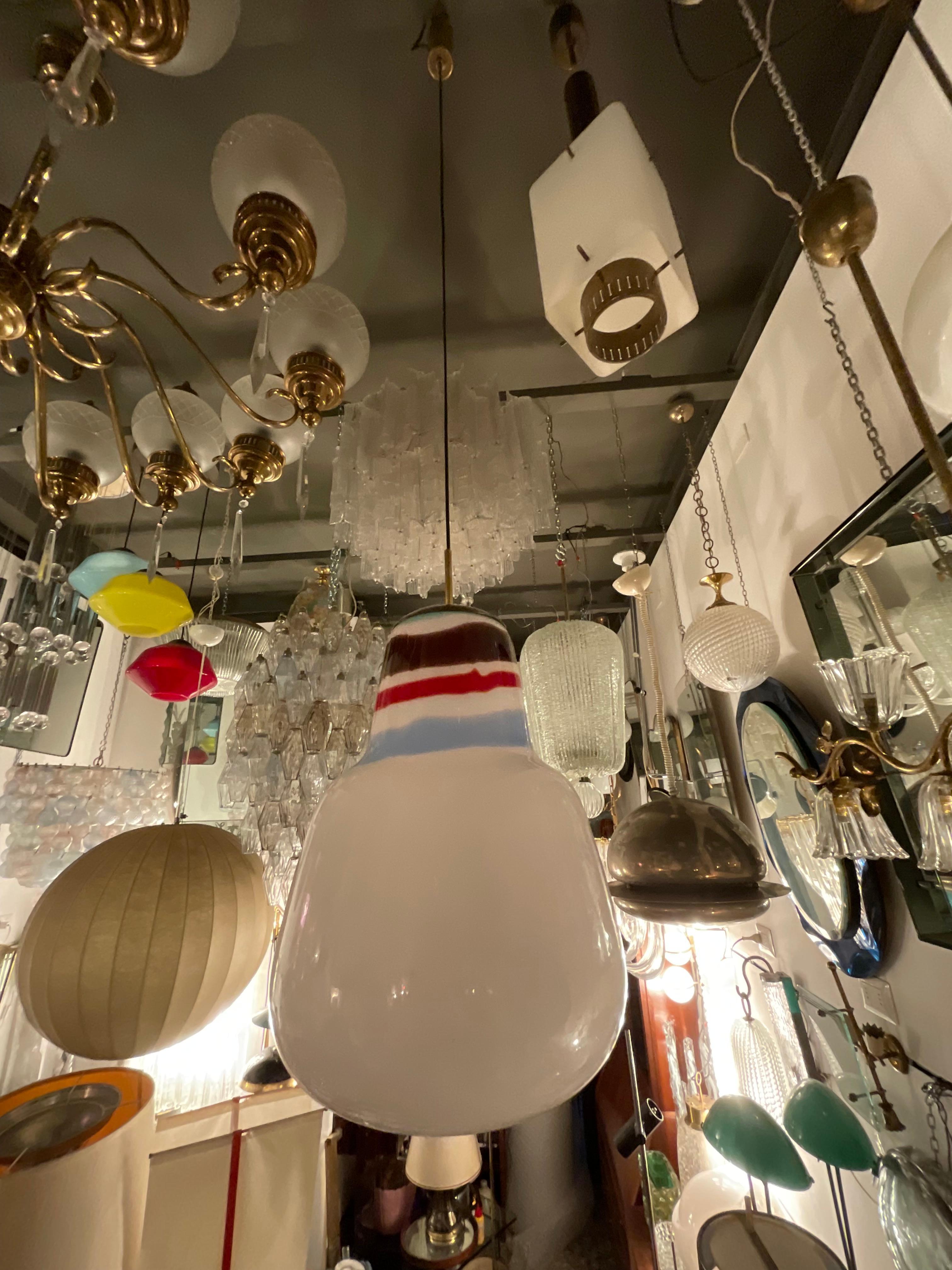 VENINI - MASSIMO VIGNELLI - Lámpara de cristal de Murano - ITALIA 1950. 20th Century en venta