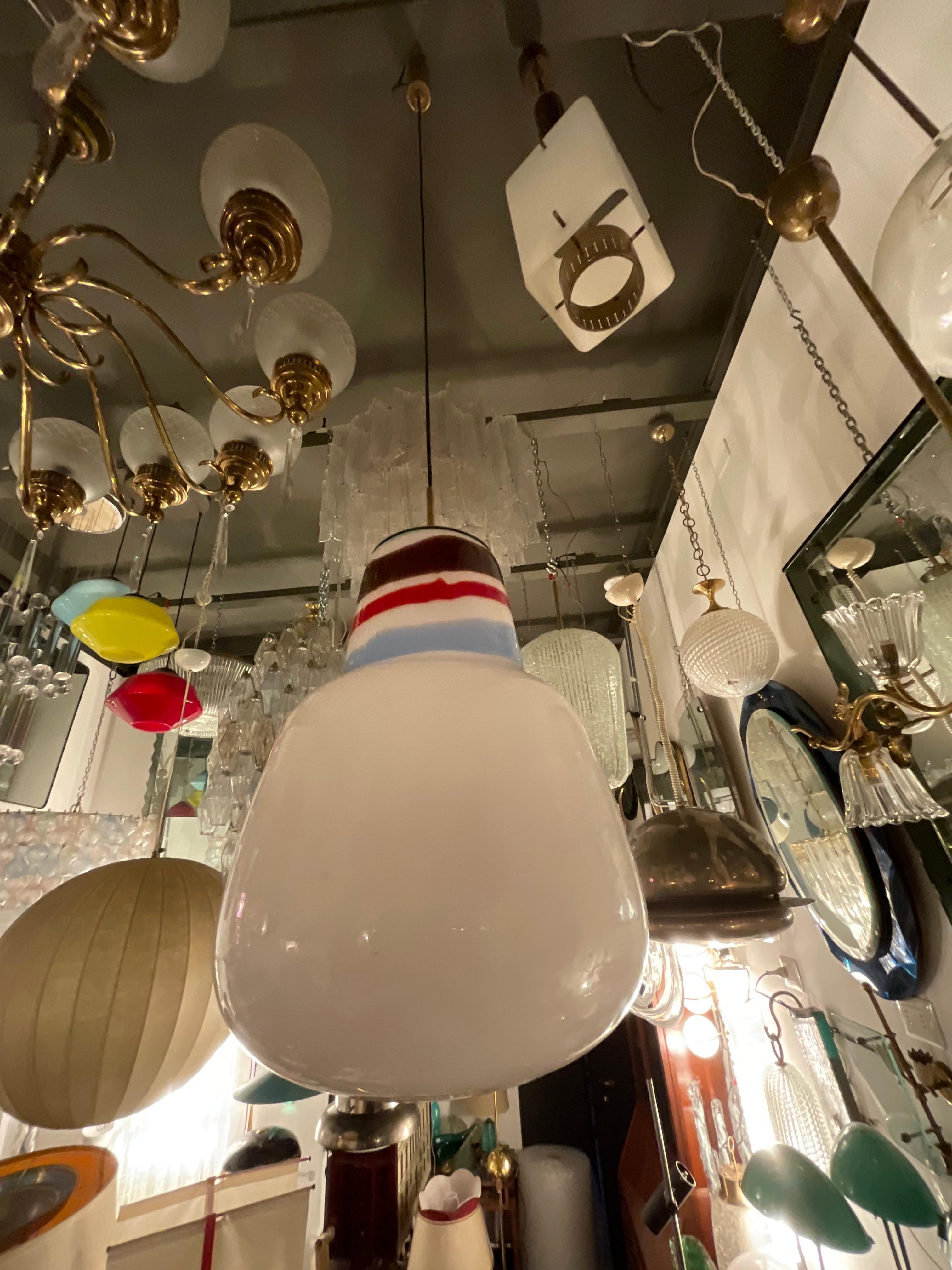 VENINI - MASSIMO VIGNELLI - Lámpara de cristal de Murano - ITALIA 1950. Latón en venta