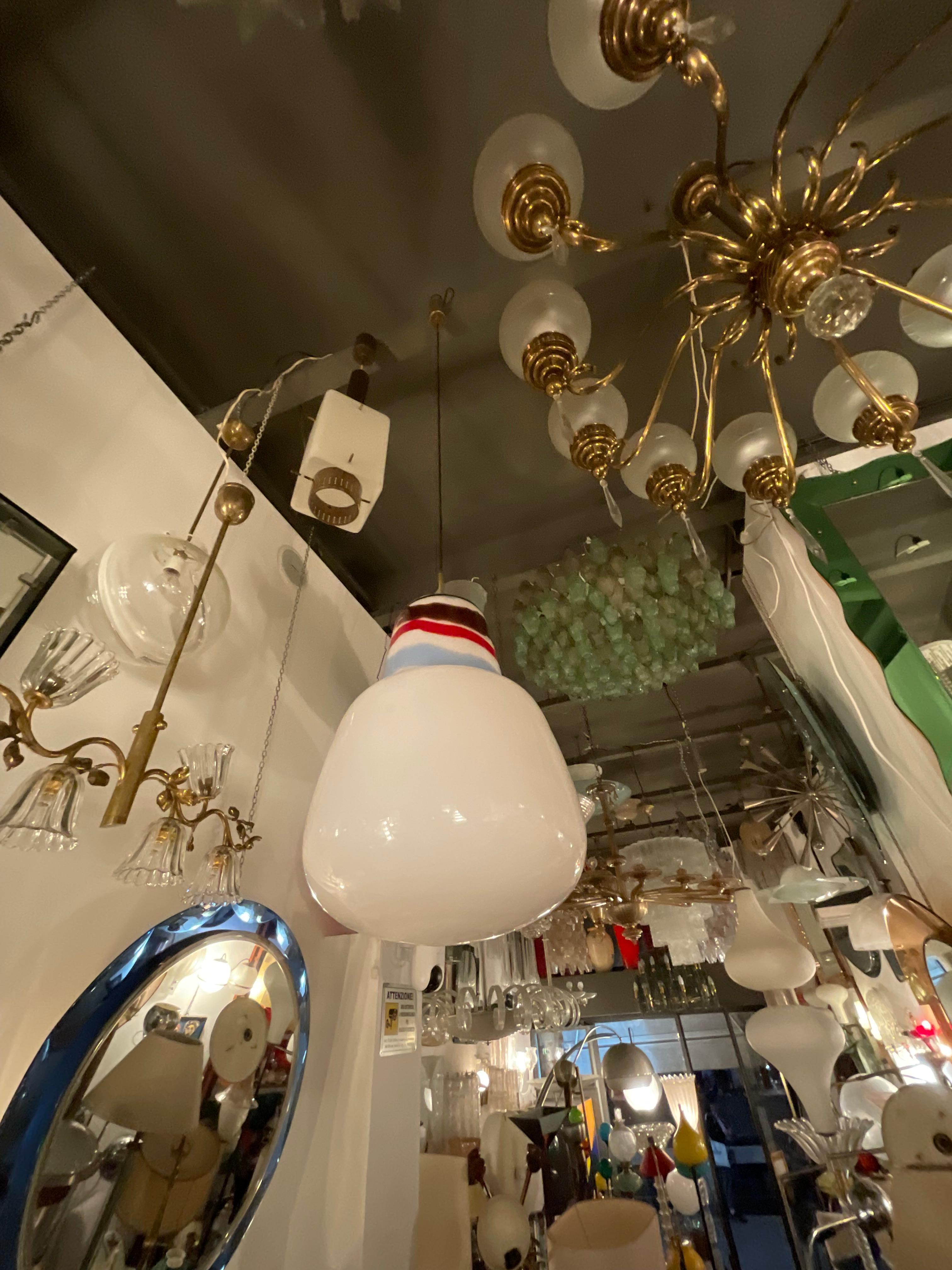 VENINI - MASSIMO VIGNELLI - Lámpara de cristal de Murano - ITALIA 1950. en venta 1