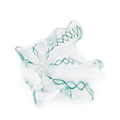 Venini Midcentury Fazzoletto Hankerchief Art Glass Vase