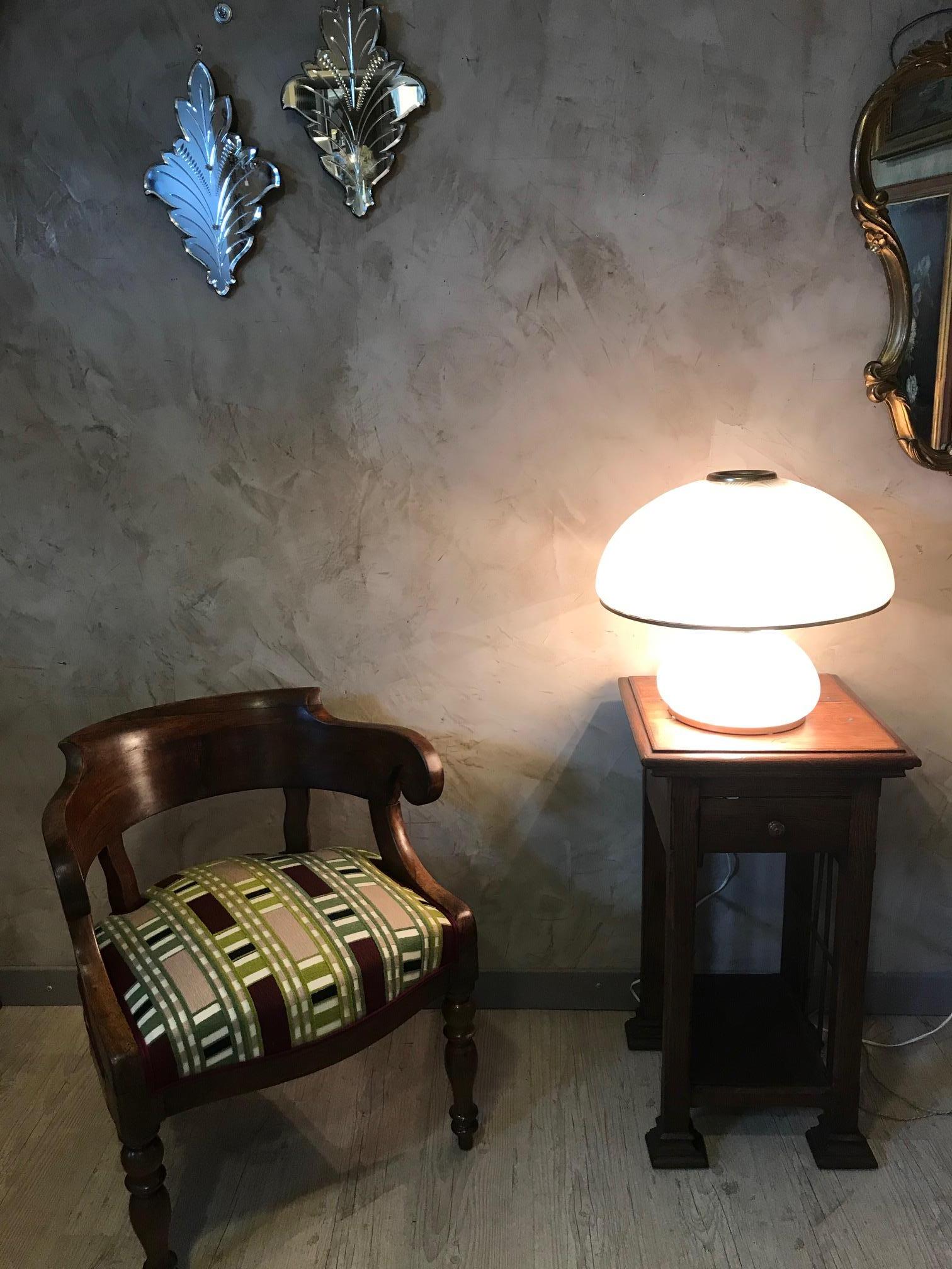 Venini Mid-Century Italian Murano Glass Table Lamp, 1970s 4