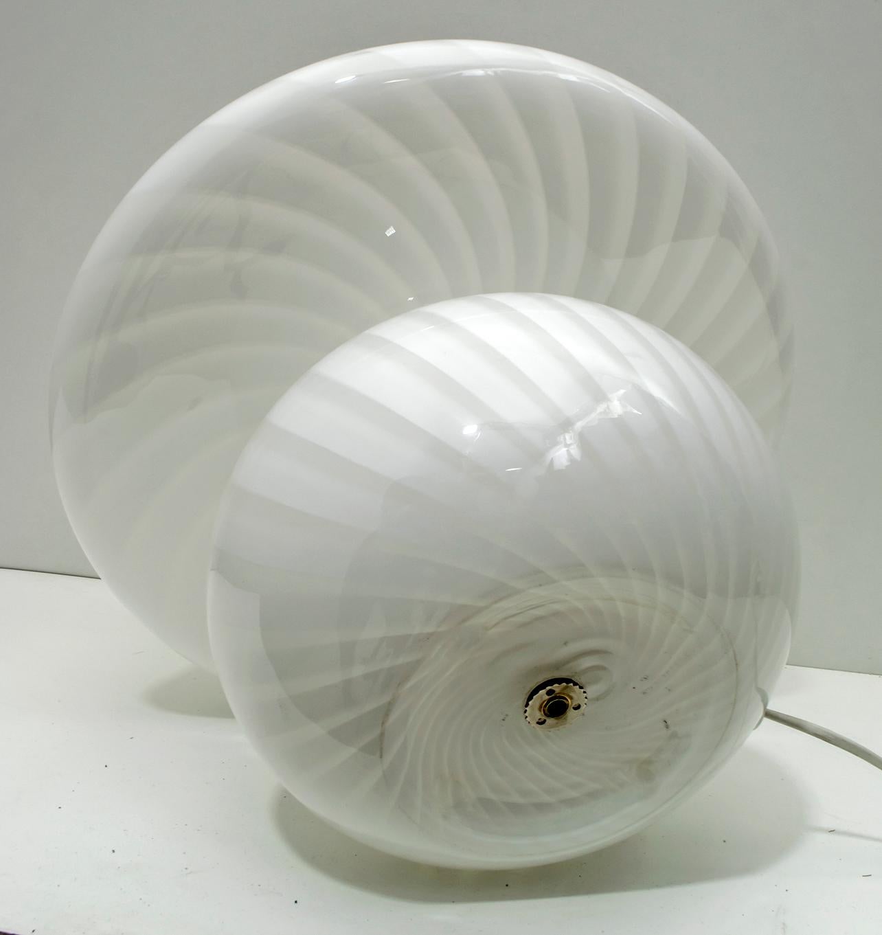 Venini Mid-Century Modern Italian Murano Glass Table Lamp, 1970s 7