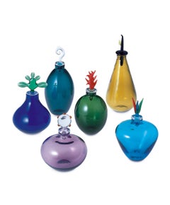 Venini Monofiore Apple Green Glass Vase by Laura de Santillana