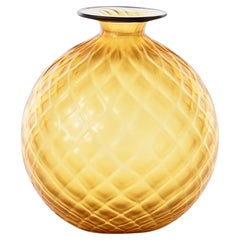 Venini Monofiori Balloton 100.16 - Small Amber - Glass Vase - Damiani