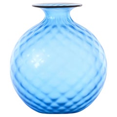 Venini Monofiori Balloton 100.18 Medium Acquamare - Glass Vase - Damiani