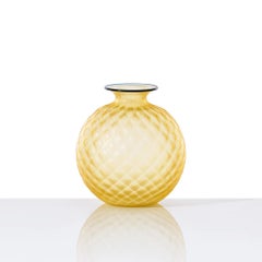 Venini Monofiori Balloton 100.18 Medium Amber - Glass Vase - Damiani