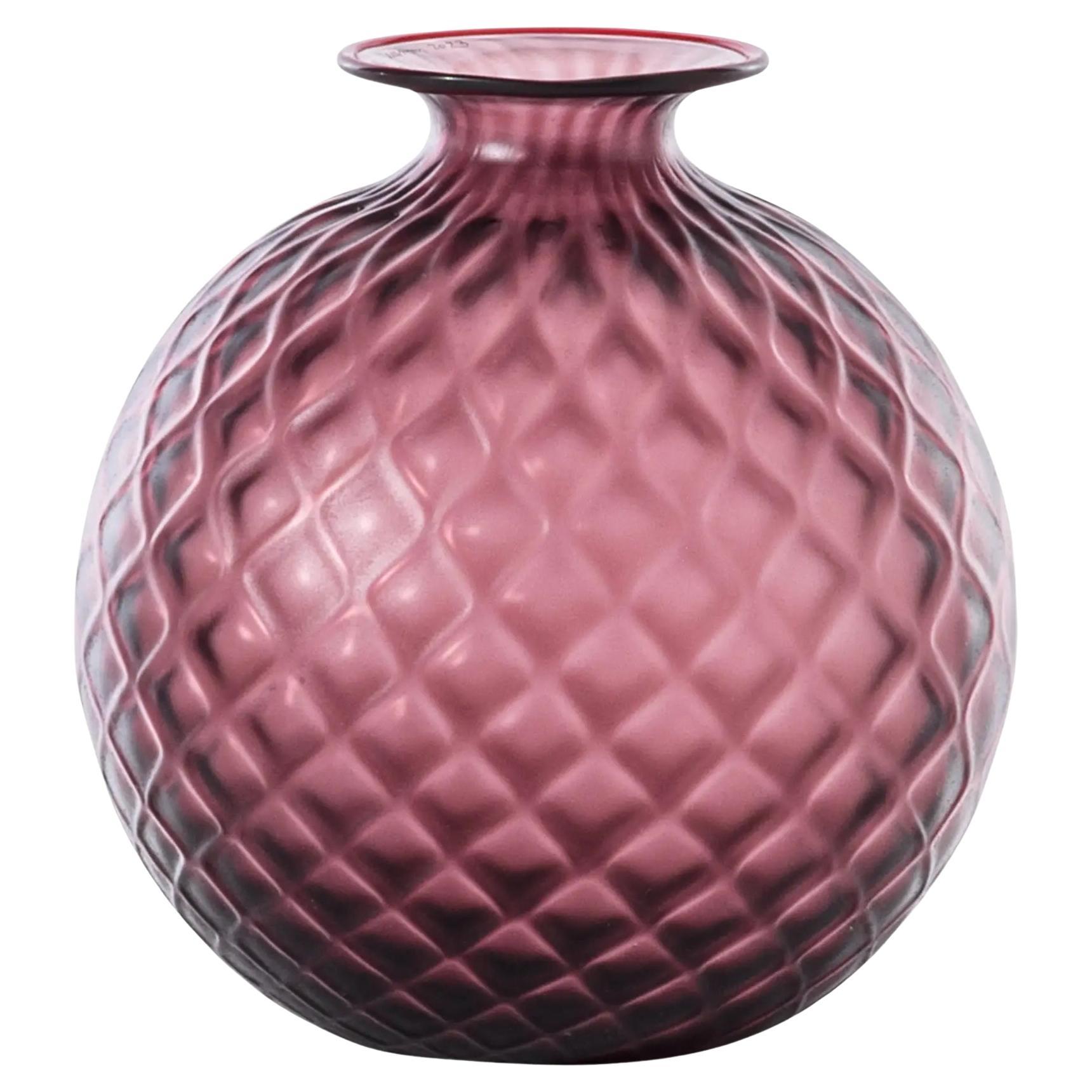 Venini Monofiori Balloton 100.18 Medium Purple - Glass Vase - Damiani