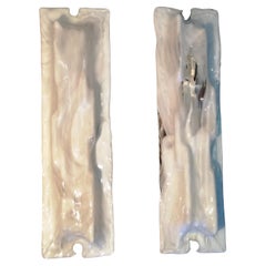 Venini Murano. 2 appliques mod Scorza, 1970
