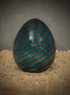 Venini Murano Art Glass Egg 50° ConfArtigianato Series Egg, 1997