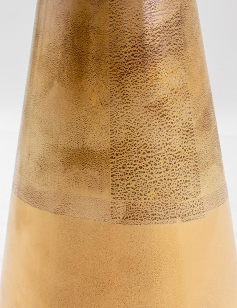 Venini Murano Art Glass Vase with Gold Foil For Sale at 1stDibs