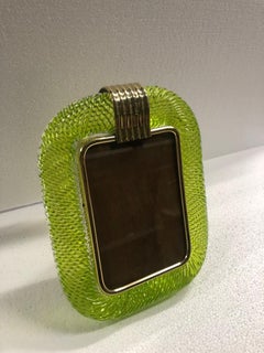 Venini Murano Blown Green Glass Picture Frame, 1950