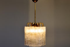 Murano Chandelier "Tronchi" Venini Toni Zuccheri Attributed, 1960s Italy
