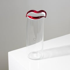 Venini Murano Fulvio Bianconi Sorriso 'Smile' Mouth Blown Vase, Clear Color