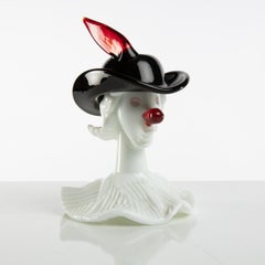 Venini Murano Fulvio Bianconi Tiepolo Head Figurine