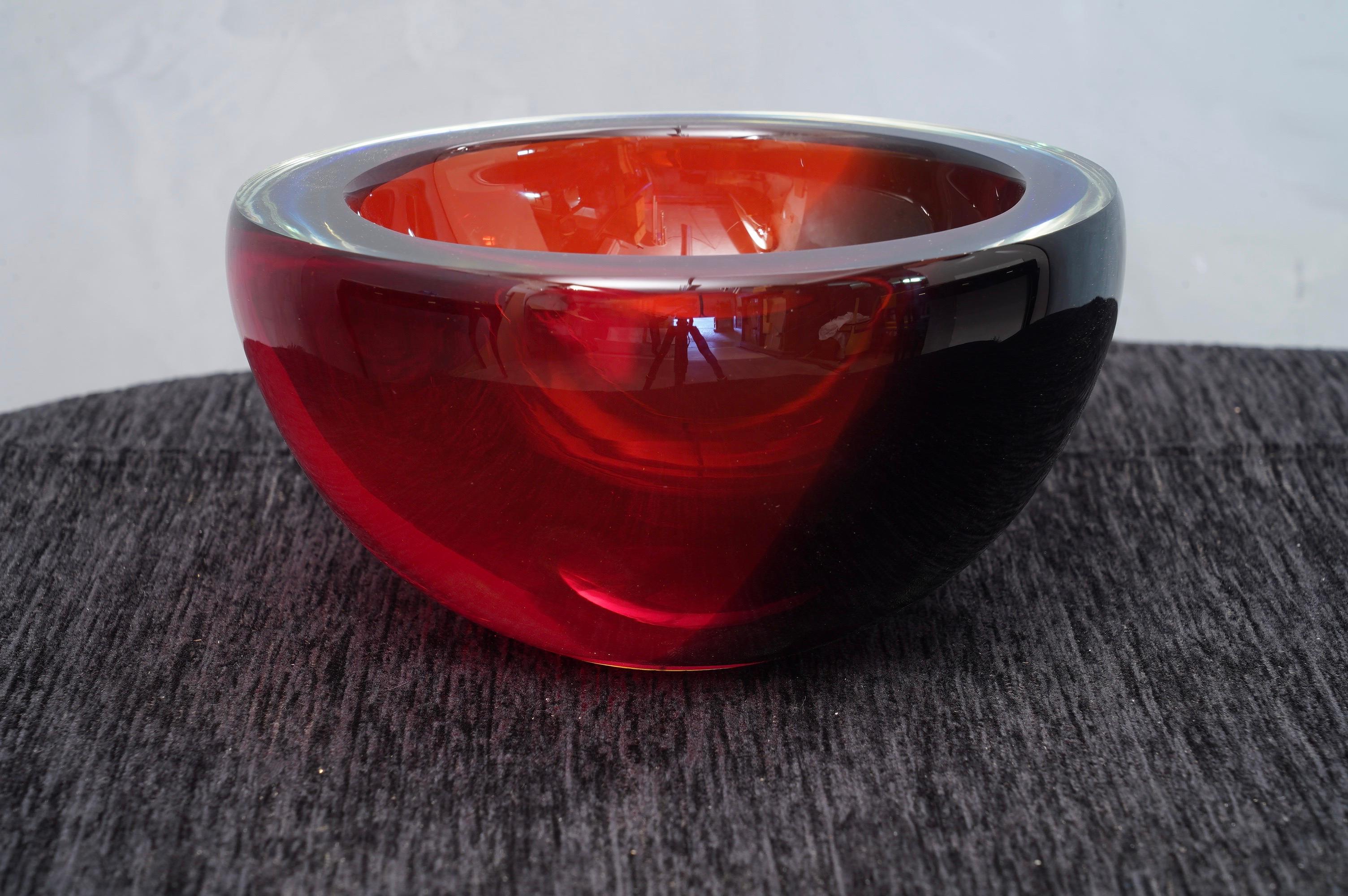 Venini Murano Glass Ashtray, 1960 In Good Condition In Rome, IT