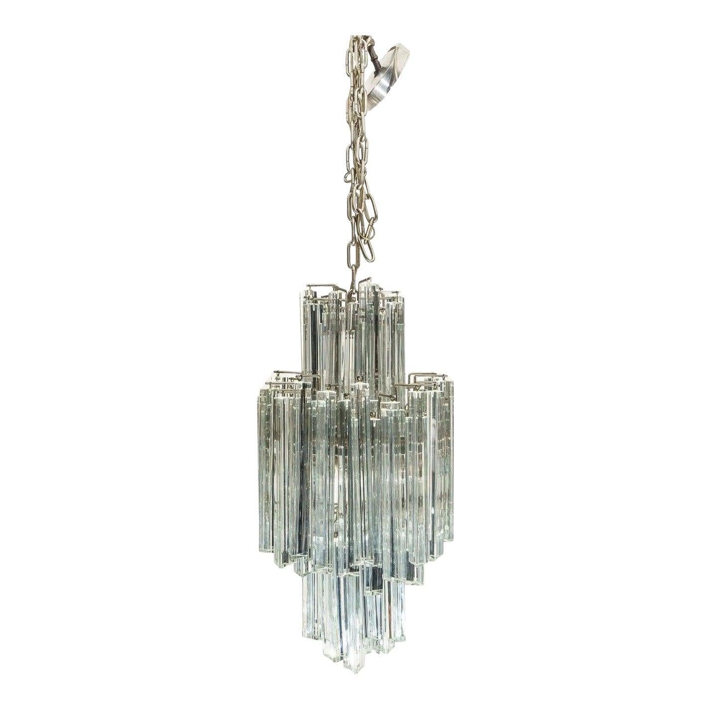 Venini Murano Glass Chandelier $4800 w Tag for Camer Glass