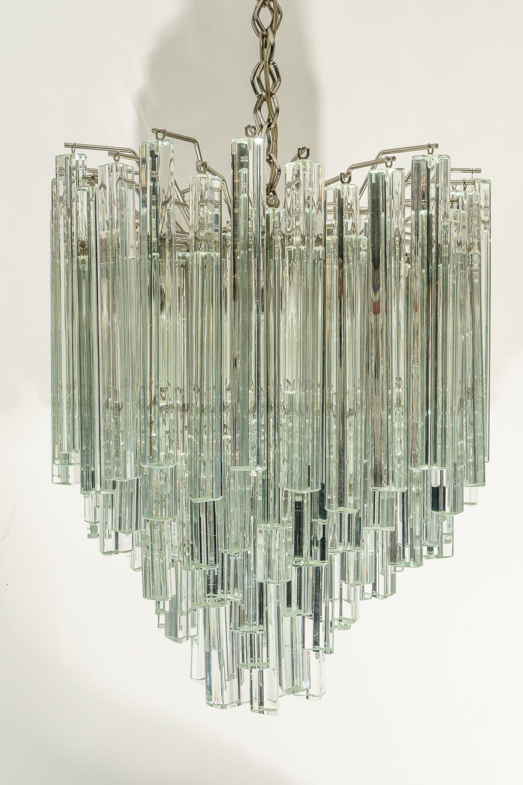 Mid-Century Modern Venini Murano Glass Chandelier for Camer Glass