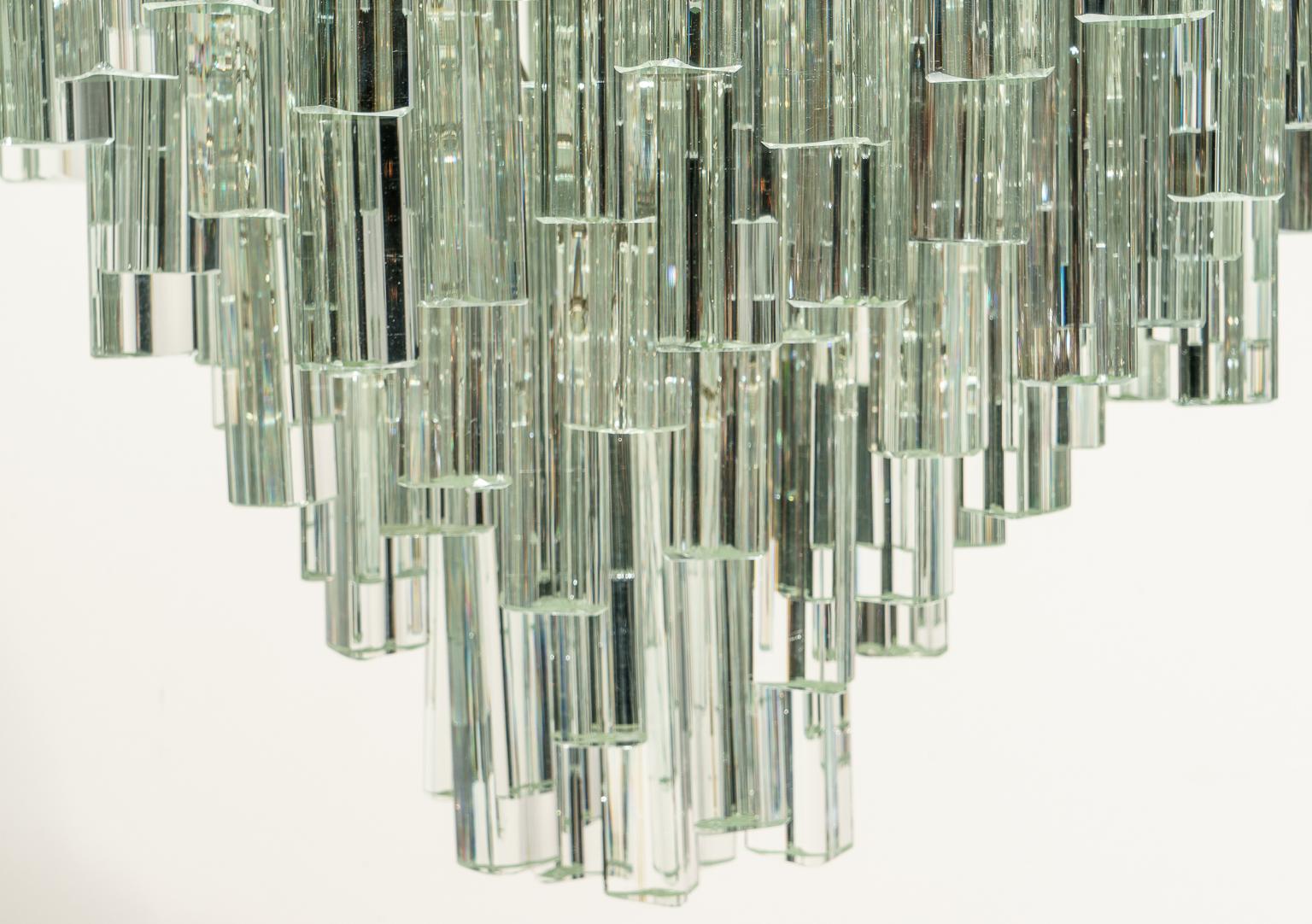 Patinated Venini Murano Glass Chandelier for Camer Glass