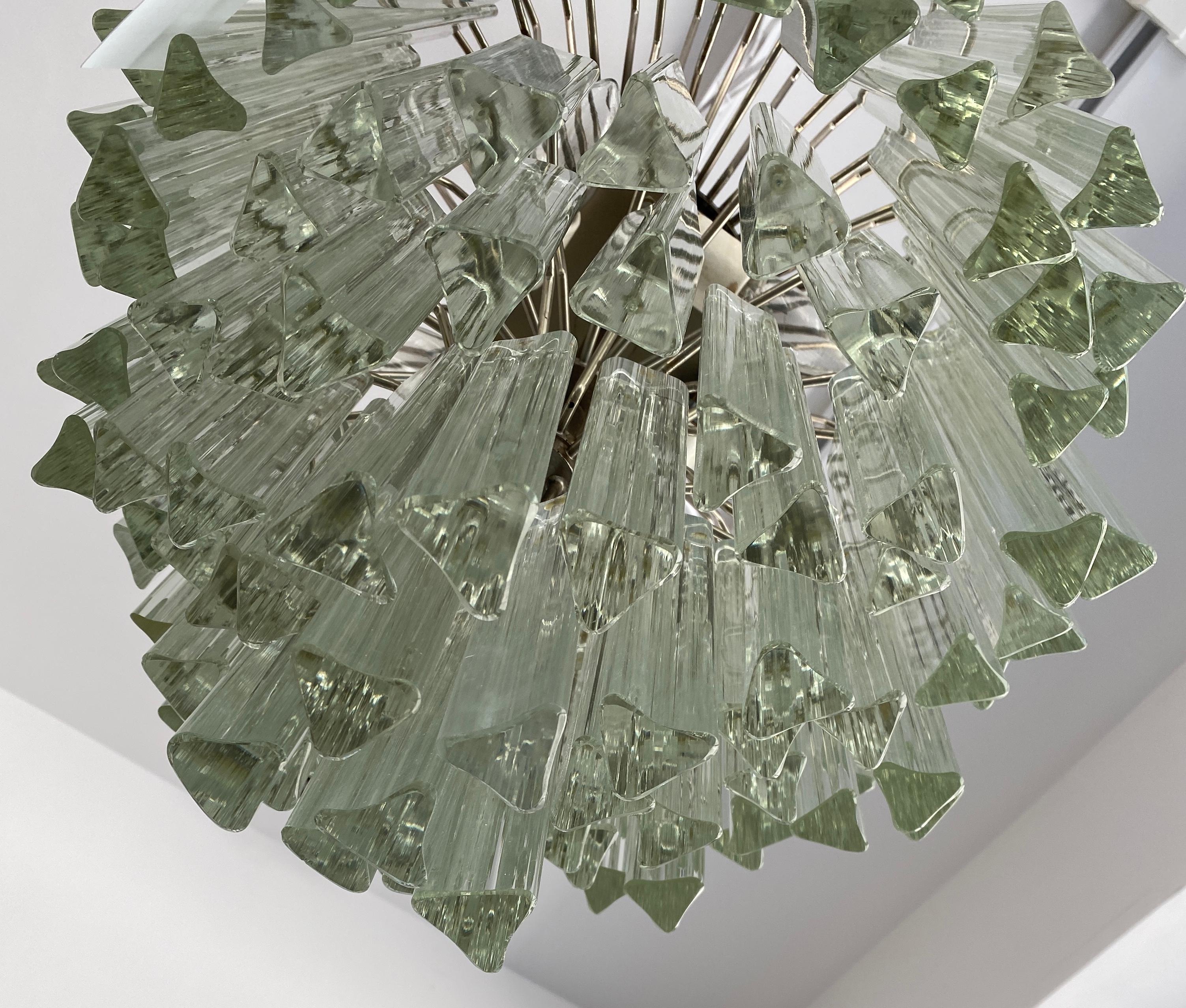 Venini Murano Glass Chandelier for Camer Glass In Good Condition In West Palm Beach, FL