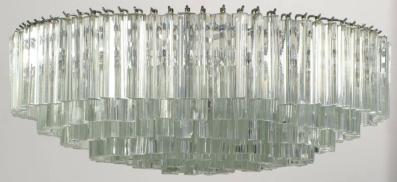 Mid-20th Century Venini Murano Glass Chandelier