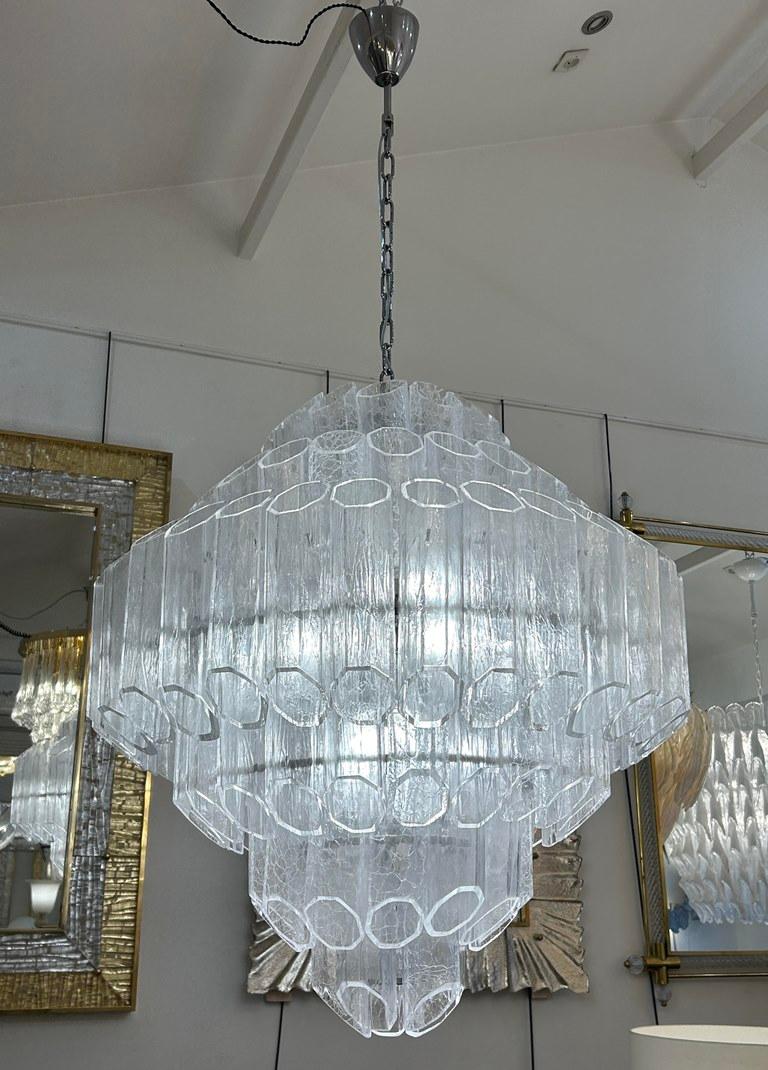 Fine XX secolo Chandlier in vetro di Murano Venini in vendita