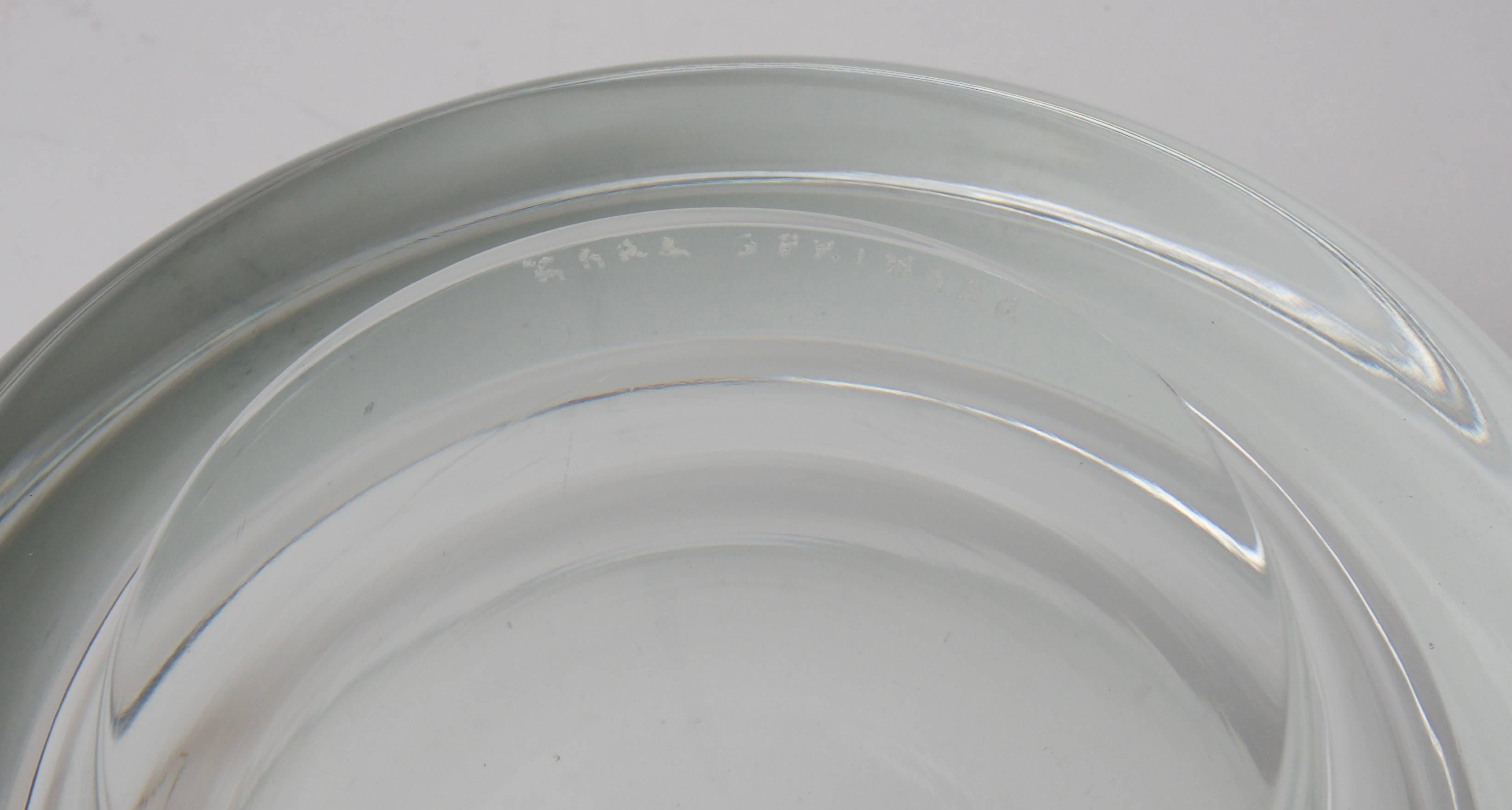 20th Century  Venini Murano Glass Dish
