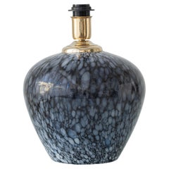 Venini Murano Glass Table Lamp, Black and White, Italy, 1950s–1970s
