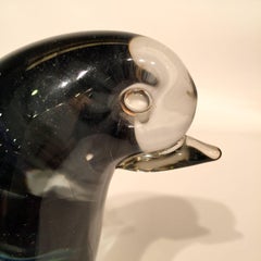 VENINI Murano Glass Grey Dove, circa 1946