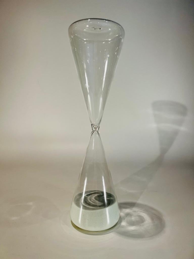 incredible Venini Murano glass incolor hourglass circa 1950.