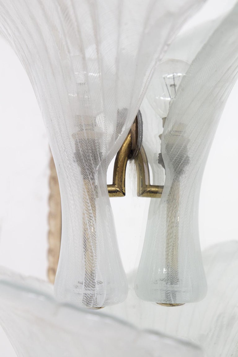 Venini Murano Glass Mirrors with Sconces For Sale at 1stDibs