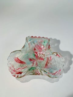 Venini Murano glass multicolor 1950 bowl.